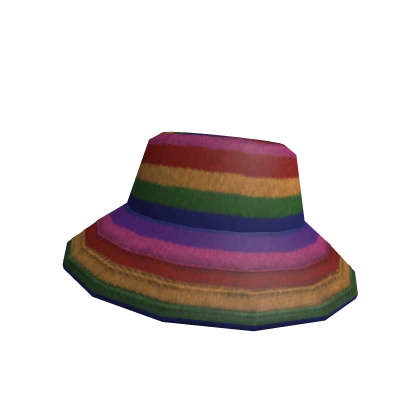 Rainbow Jean Hat