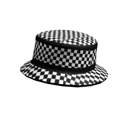 B&W Checkered Hat