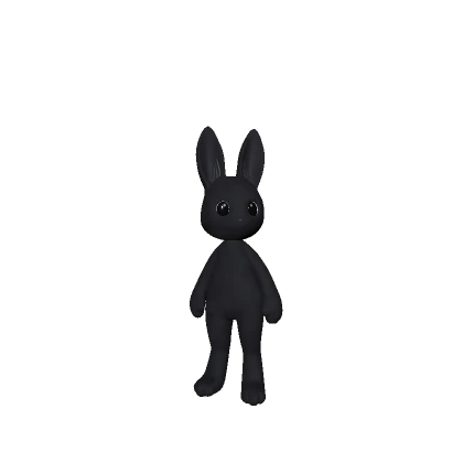 Black Rabbit Plushie