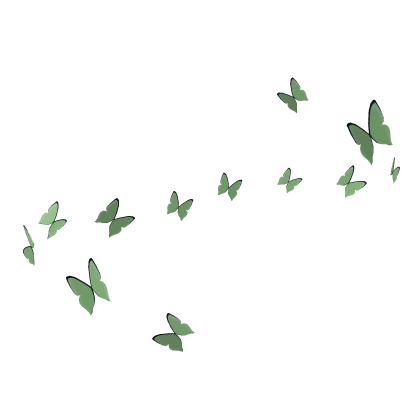 Green Swirl of Butterflies (Top)