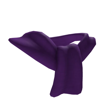 Purple Folded Over Scarf