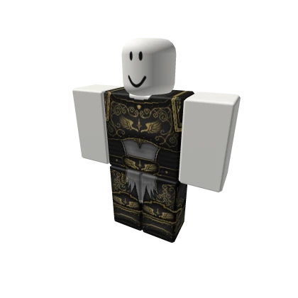 Black and Gold Knight Pants