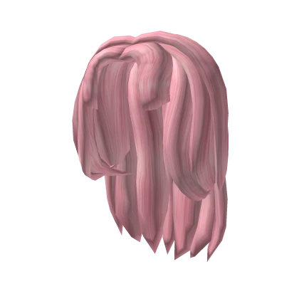 Long Pink Hair With Fringe