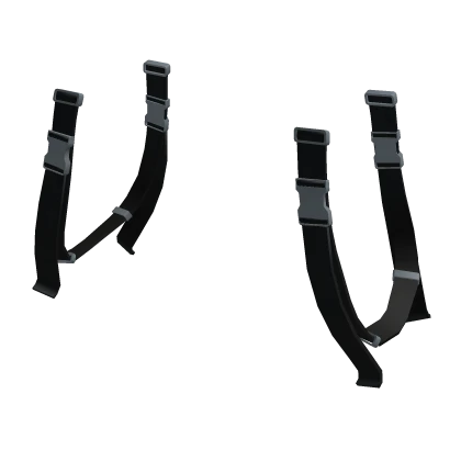 Black  Techwear Waist Straps (1.0)