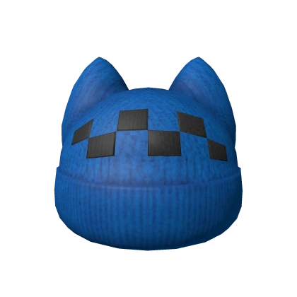 Blue Kitty Beanie