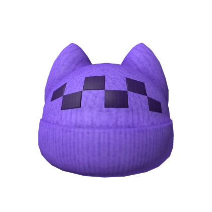 Purple Kitty Beanie