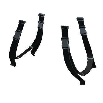 Black Techwear Waist Straps (3.0)