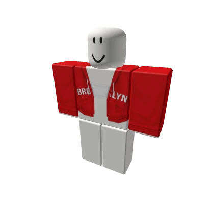 red brooklyn zip up jacket