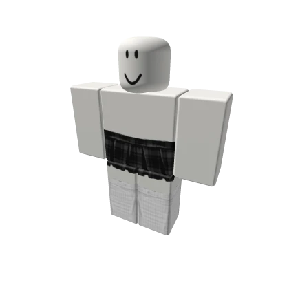 black-grey plaid skirt