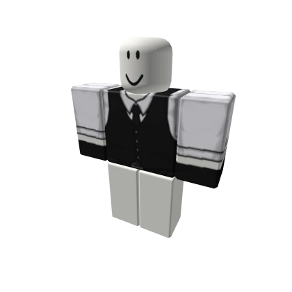 White Suit with Black Vest Grunge Emo