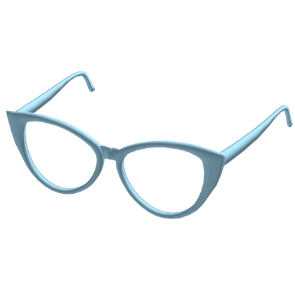 Pastel Blue Cat Eye Glasses