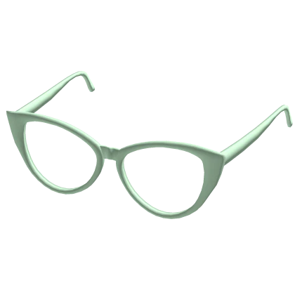 Pastel Green Cat Eye Glasses