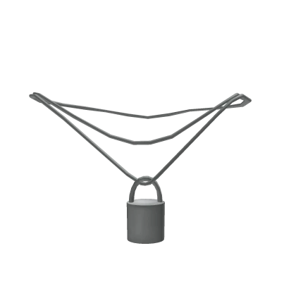 Silver Lock Necklace 1.0