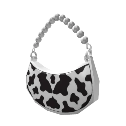 Cow Print Luxury Pearl Purse