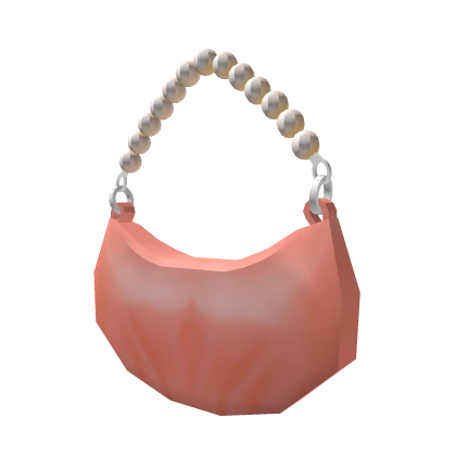 Peach Luxury Pearl Purse