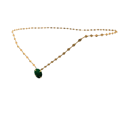 Color Changing Necklace Gold - Ruby to Emerald