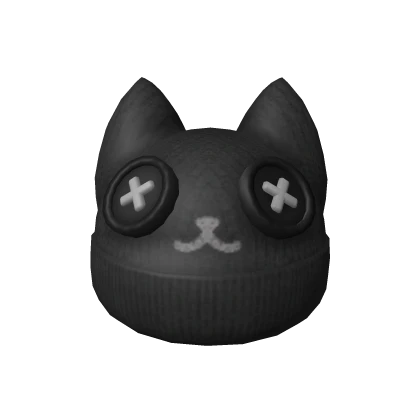 Black Kitty Beanie 2.0