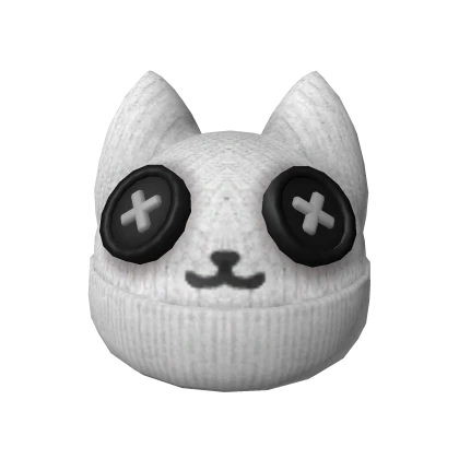 White Kitty Beanie 2.0