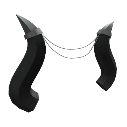 Black Chained Dragon Horns