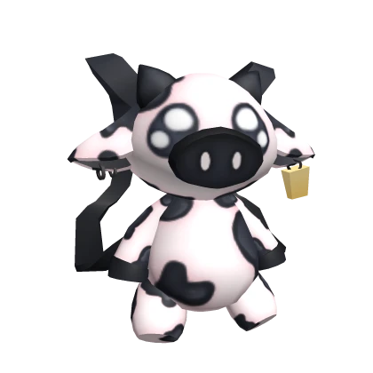 Black Kawaii Cow Backpack 3.0