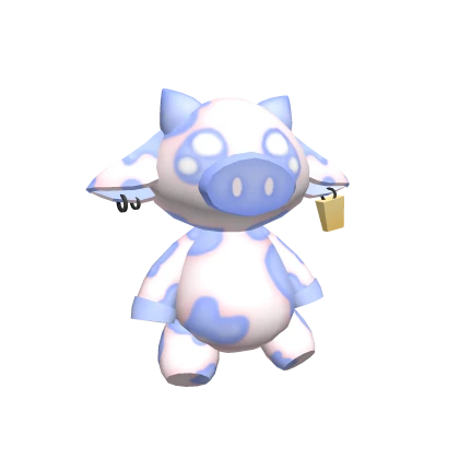 Blue Cow Waist Plushy