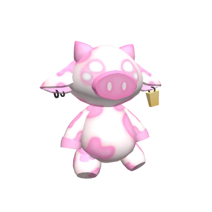 Pink Cow Waist Plushy