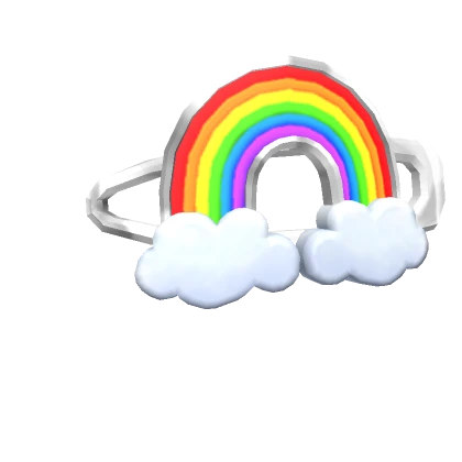 Rainbow Cloud Hair Clip