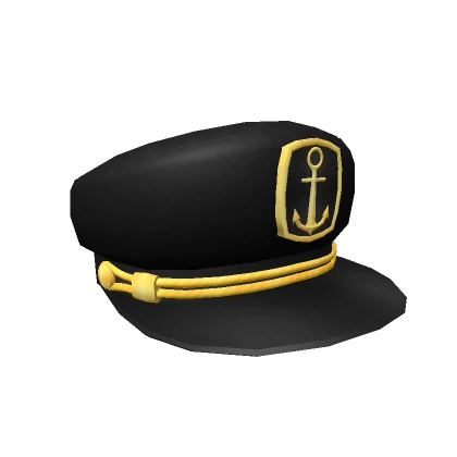 Black Sailor Captain Hat