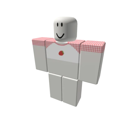 🍓 strawberry tee plaid aesthetic preppy soft 