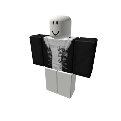 black grunge skull jacket w shirt