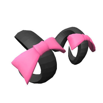 Pink Bow Horns