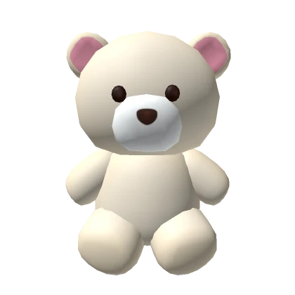 Back Teddy Bear White