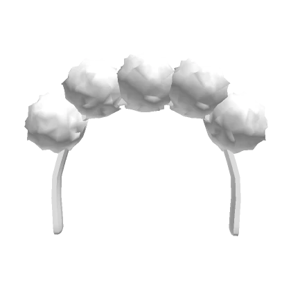 White Pom Pom Headband