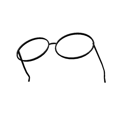 Resting Black Circle Glasses