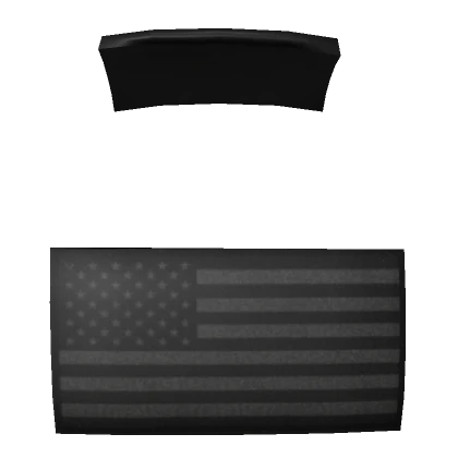 Flag Patch: B/W USA