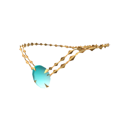 Color Changing Necklace Double Gold - Blue to Pink