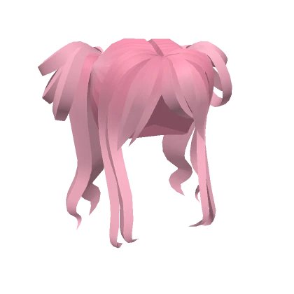 Long Pink Hair Tied