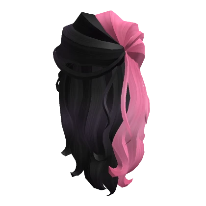 Princess Twist Hair - Pink Black Split