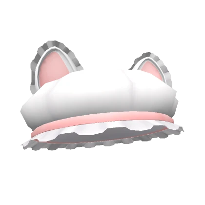 Cute Ruffled Cat Beret (White)