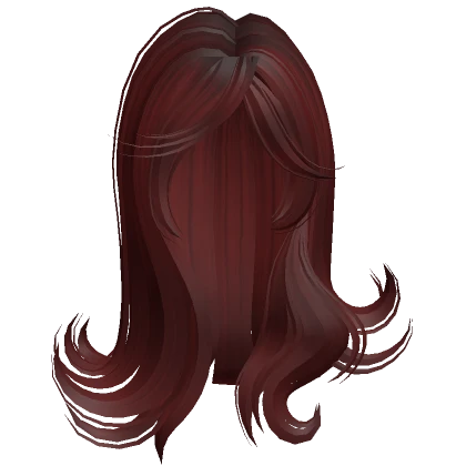 Anime Cyber Punk Swirly Spiky Hair (Dark Red)