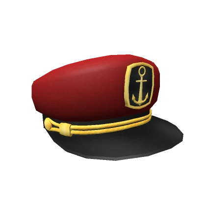 Red Sailor Captain Hat