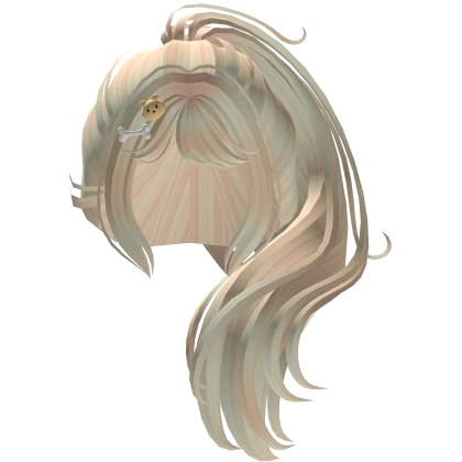Puppycorn Blonde Wavy Ponytail Hair w/ Pins - RBCs