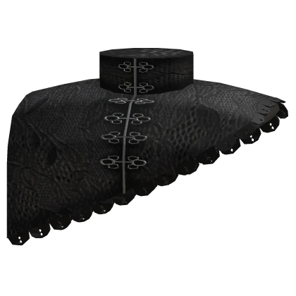 Victorian Gothic Lace Collar in Black