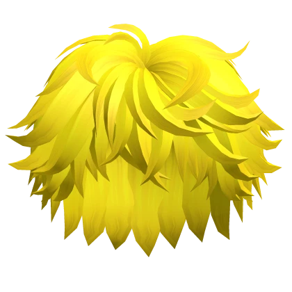 Fluffy Messy Stylish Boy Hair Yellow s31
