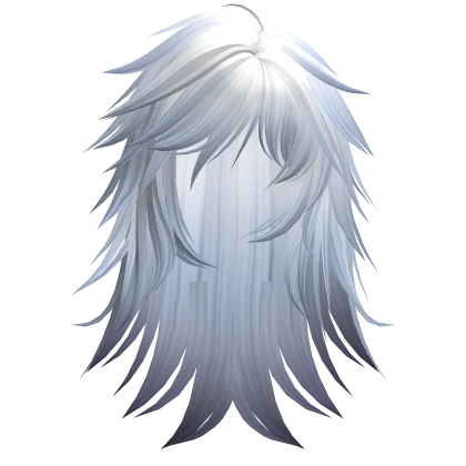 Emo Wispy Straight Hair (Blueberry Frost)