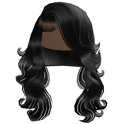 Side Part Curls In Black