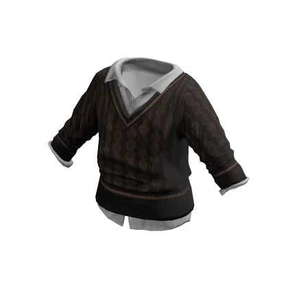 Brown Sweater & Undershirt