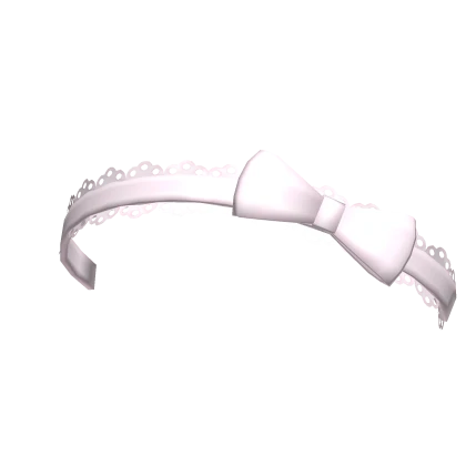 cute laced headband with bow in pink ♡