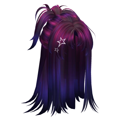 Y2K Messy Spikey Half Up Hair (Vaporwave)