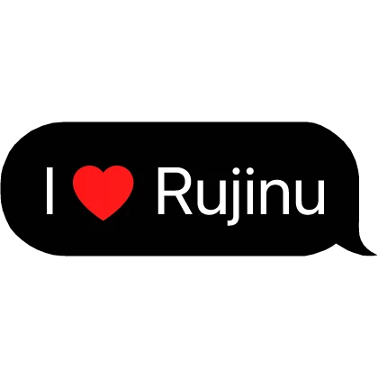 I Heart Rujinu Rumi Jinu Kpop Demon Hunters Text